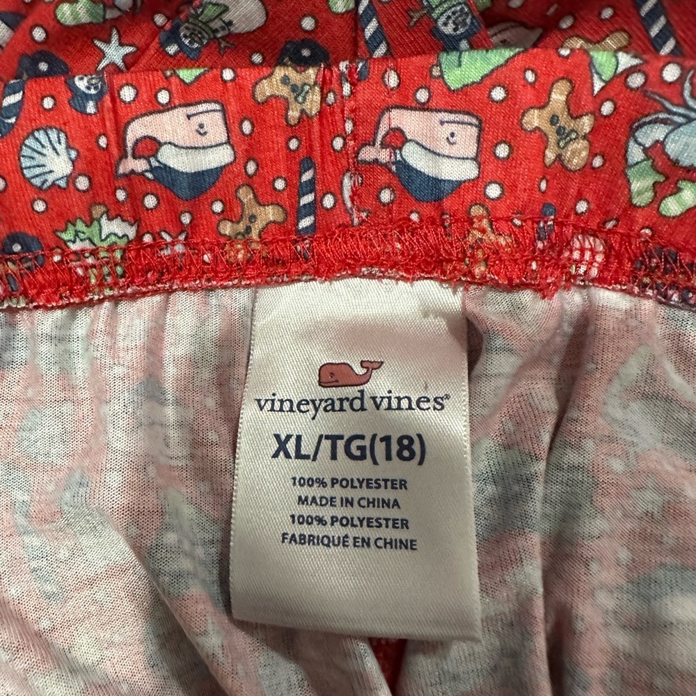 Vineyard Vines women’s  Pajama Bottoms in Red and White - Picture 4 of 7
